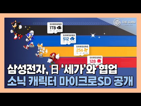 삼성전자, 日 세가와 협업…최대 '1TB' 소닉 캐릭터 마이크로SD 출시