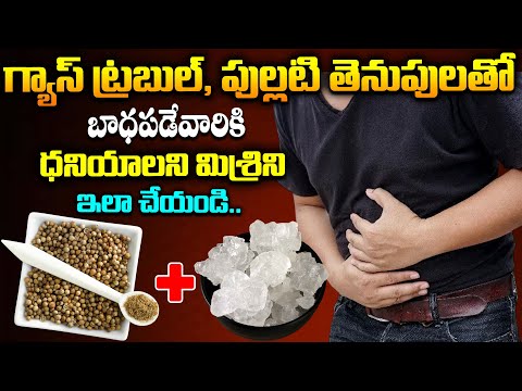 గ్యాస్ ట్రబుల్, పుల్లటి తెనుపులతో బాధపడేవారికి ధనియాలని మిశ్రిని ఇలా చేయండి | Gas trick relief |