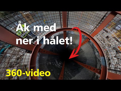 360-video: Åk med ner i hålet till station Sofia – cirka 100 meter under marken