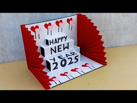 DIY - Happy New Year Card | New Year Greetings Card | Handmade Card For New Year