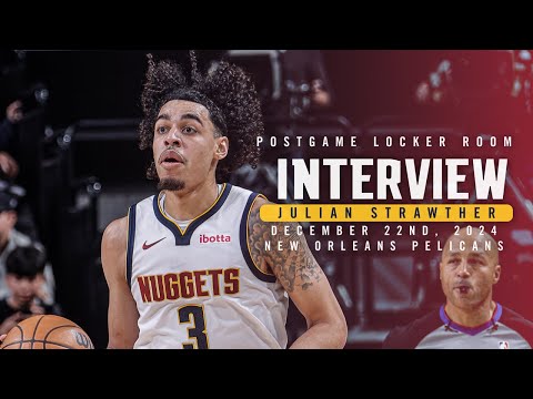 Julian Strawther Postgame Locker Room Interview vs. Pelicans 🎙 | 12/22/24