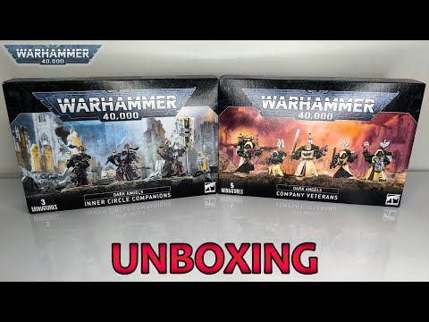 Dark Angels Company Veterans & Inner Circle Companion Double Unboxing & First Look - Warhammer 40k