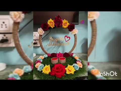 DIY Engagement Ring Platter 💍Engagement Ring Tray Decoration Ideas 💡Engagement Thali ❤️