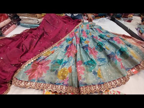 chickpet wholesale partywear lehenga @1499rs single piece courier available|wedding & bridal leheng