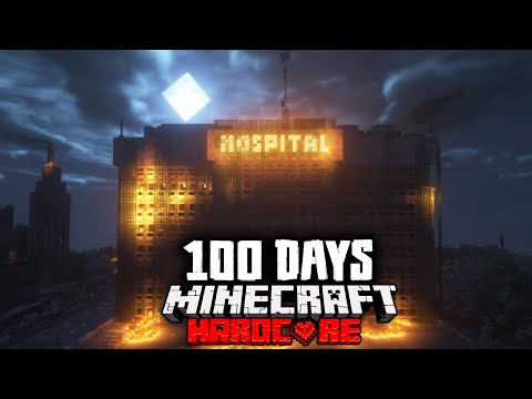 I Survived 100 Days in a Zombie HOSPITAL in Minecraft Hardcore