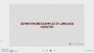 Definition And Examples Of Language Varieties