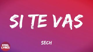 Sech - Si Te Vas (lyrics)