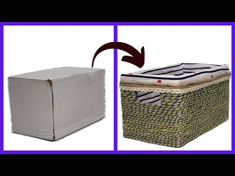 Simple and Useful | Making a Cardboard Organizer from Recycled Boxes| Don't throw away Carton box