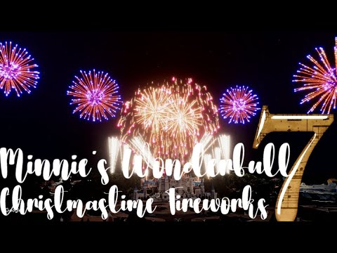 Minnie's Wonderfull Christmastime Fireworks! FWSIM (Christmas in July)