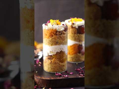 Mithai Trifle with Indian Sweets like Gulab Jamun, Barfi, Ladoo, Jalebi and Rasgulla #indiansweet