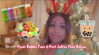 Vlogmas Day 8: Pocas Bubble Teas & Fruit Jellies Food Review 🧋🍮