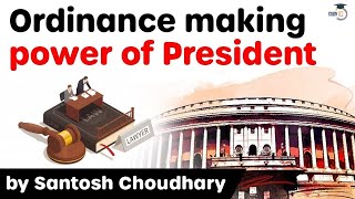 Ordinance Making Power of President - Article 123 of the Indian Constitution explained #UPSC #IAS