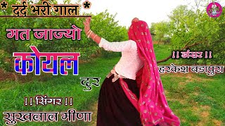 Sukhlal Meena New Song !! मत जाज्यो जाज्यो री कोयल दुर रोवगो माहरो दिल डो !! Raju Gomladu Meena Song