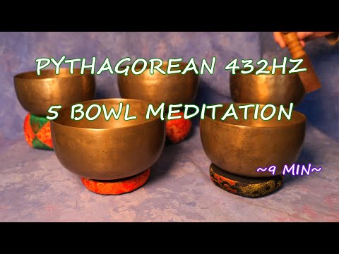 432HZ PYTHAGOREAN/PENTATONIC MEDITATION~9 MIN ROOT/SACRAL/HEART/THROAT/3RD EYE! WWW.TEMPLESOUNDS.NET