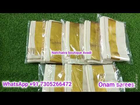 Onam sarees - Single/BULK available #onamsarees #onamsaree #keralasarees #keralakasavu #keralasaree