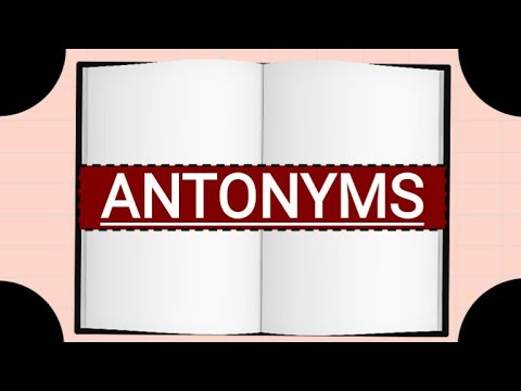 Antonyms।।Definition।।  Example