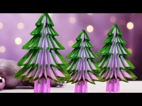 Christmas decoration craft ideas, Christmas craft idea for school,Christmas tree making with paper