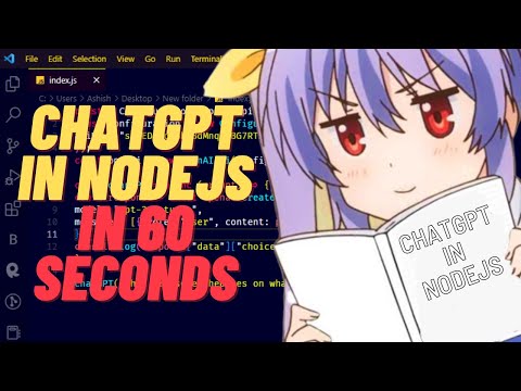 ChatGPT in nodejs in 60 second | GPT 3.5 turbo