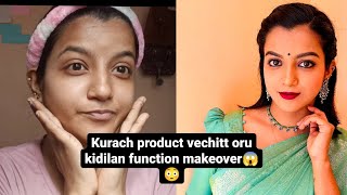 Amazing makeover for a function in just minutes | medha pallavi