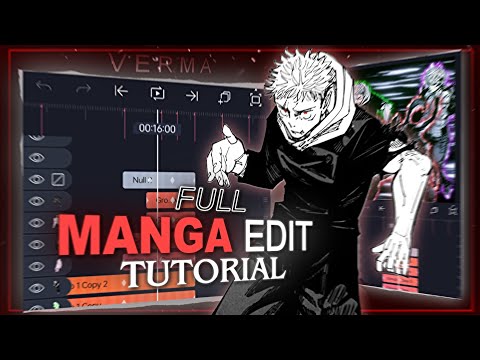 full manga edit tutorial / alight motion w/preset