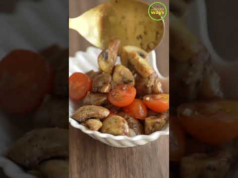 Fried Mushrooms #ytshorts #trendingrecipes #mushroomrecipes #veganrecipes