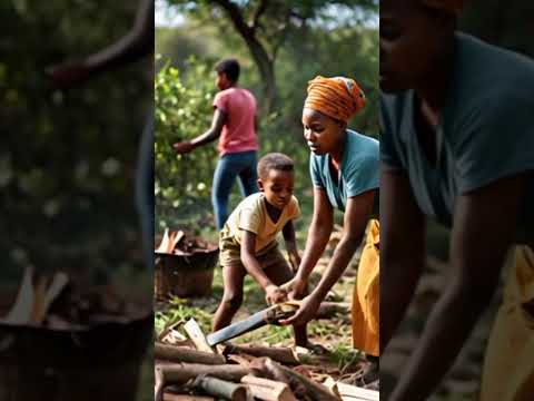 Process of making firewood for cooking