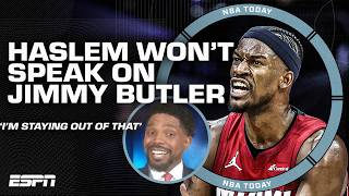 'I'm staying out of that' 😅 Udonis Haslem WON'T TOUCH the topic of Jimmy Butler's trade demand 👀