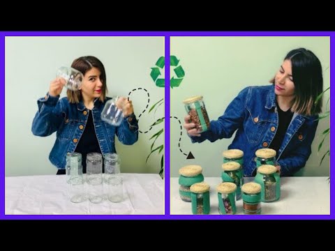 DIY glass crafts | creative ideas for renovating | & recycling jars♻️