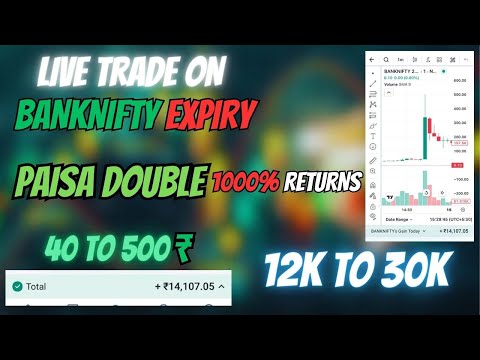 Live Trade on Banknifty expiry | 2min me paisa double | 40 to 500₹ #mrperfecttrader #stockmarket