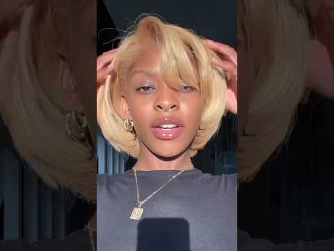 NEW HAIR WHO THIS?👱🏾‍♀️ #blondehairstyles #silkpress #4cnaturalhair #blackgirlhairstyle #hairinspo