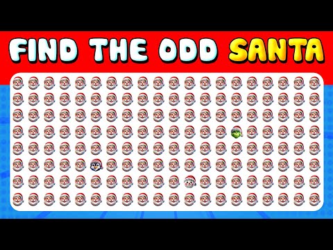 266 Puzzles for GENIUS 🧩 | Find the ODD One Out - Santa Edition Quiz 🎅🎄 | Quiz Lion