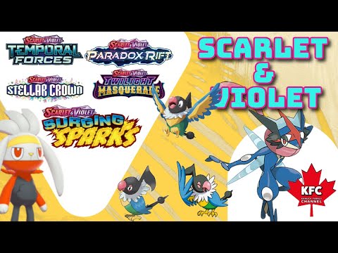 Scarlet & Violet 15+1 packs of the last 5 expansions, featuring Surging Sparks and great pulls!!!