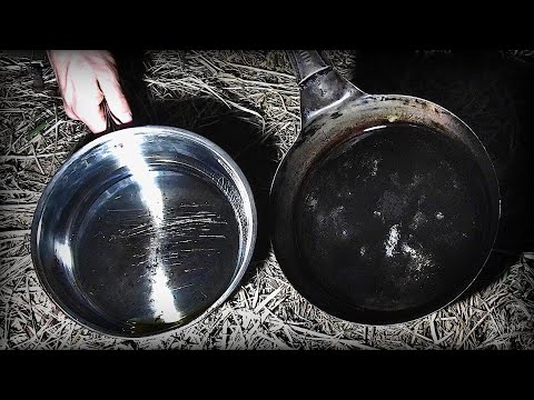 Life of a Woodsman - Seasoning a Skillet For Non-Stick Cooking