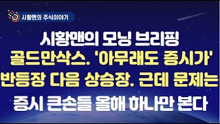 모닝 브리핑. 미 증시 휴장 날 벌어질 일들. 트럼프 정책에 긴장하는 글로벌 증시. 골드만삭스 '아무래도 증시가' 반등장 다음 상승장. 더 어렵다? 증시 큰 손들 올해 하나만 본다