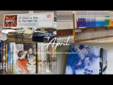 APRIL | Vlog: go shopping, manga haul, Attack on titan, UT x Anime