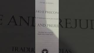 JANE AUSTEN ORGULHO E PRECONCEITO LIVRO BILINGUI PORTUGUÊS/INGLÊS #shorts