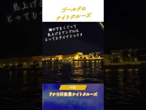 ✨MyBusで行こう✨ドナウ川夜景ナイトクルーズ（観光ガイド付、公共交通機関利用、現地解散）