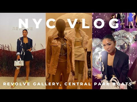 NYC VLOG: NYFW, Revolve Gallery, Rowing Boats in Central Park