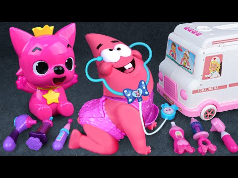 60 Minutes Patrick Doctor Play Set, Satisfying Unboxing Pinkfong Ambulance ASMR | Tina Unboxing Toys