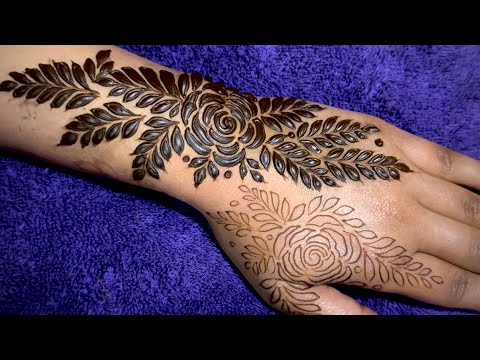 Latest Bold Dubai Gulf Mehndi Design 2025 || Step by step Mehndi design || Simple mehndi deisgn 2025