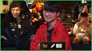 Faker Wins CS Minigame VS LCK Players In Season Opening