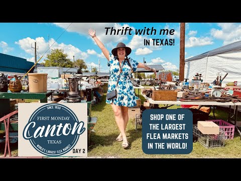 THIS IS WHY I LOVE THRIFTING IN TEXAS! Shop The Canton Texas First Monday Flea Market With Me!