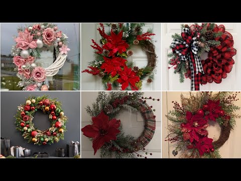 2023! Christmas Wreath Designs/Beautiful Christmas Wreath Ideas