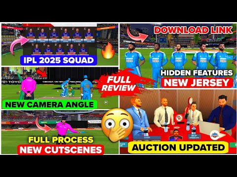 🤯Finally Real Cricket 25 V5 Update Released BGT Special, IPL Auction Updated, Download link,