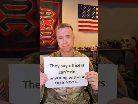 Officers can’t do anything without NCOs #army #military #funny #shorts