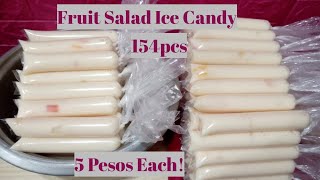 How to make Fruit Salad Ice Candy ll Pangnegosyo Recipe with Costing