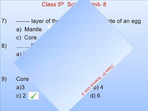 Class 5th Science Unit 8 # PST # CT #PET # DM Test