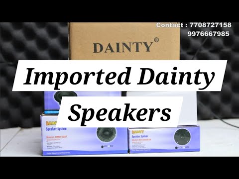 Dainty Speakers New Models Midrange Tweeters And Full range Speakers Available | Details Video |