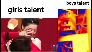 Girls VS Boys Talent #memes #funny #girlvsboymeme