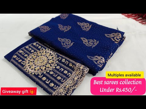 🌺🥰Best suitable sarees collection for all occasions under Rs.400/- only | 9 nov 2024 | giveaway 🎁🎁